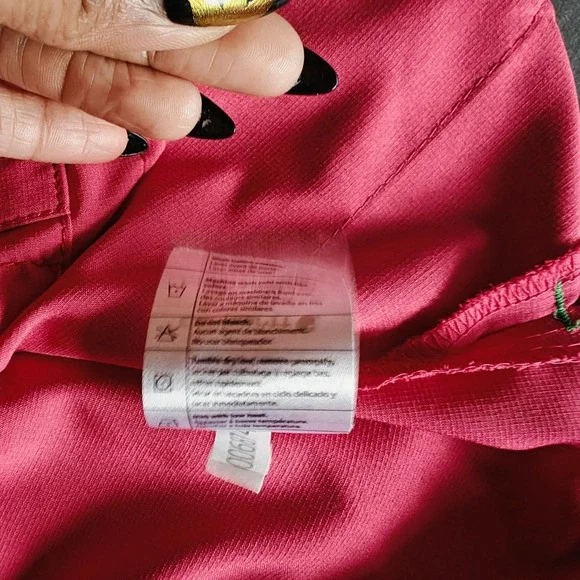 Carhartt Force Modern Fit Pink orange Scrub Top V-Neck Short Sleeve Medium - Picture 9 of 10